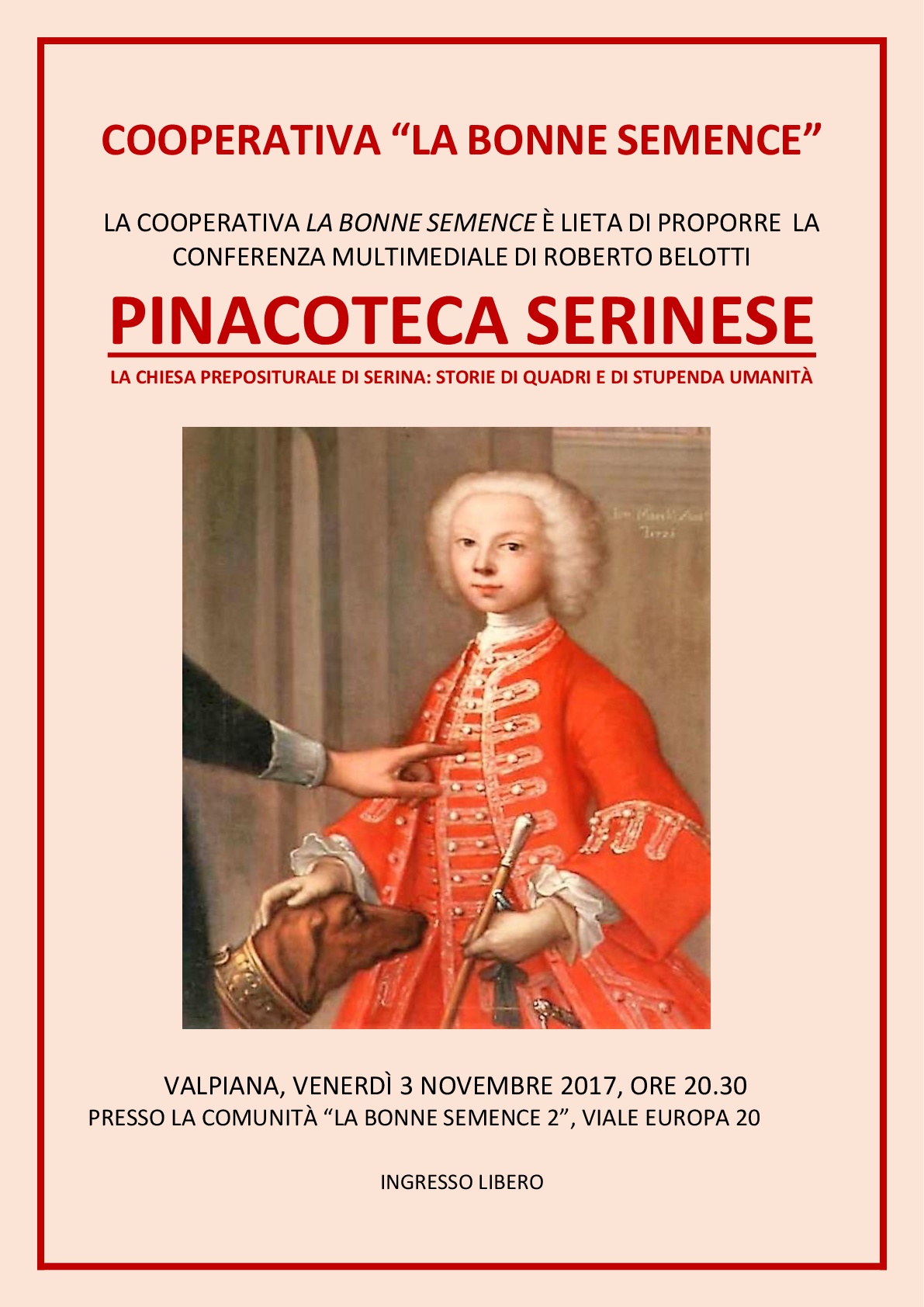 Locandina evento "Pinacoteca serinese"